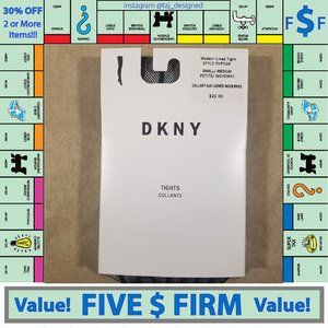 **(2 Pack)** DKNY Modern Line Tights - Black